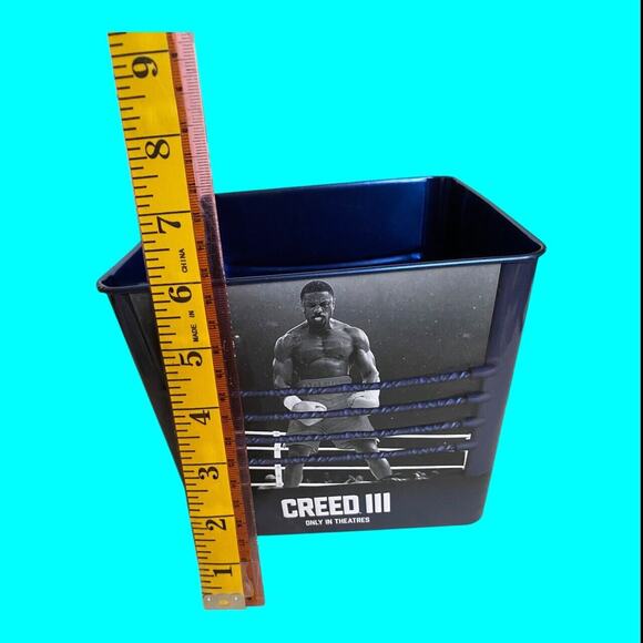 Creed III Tin Popcorn Metal Tin Bucket AMC Exclusive Michael B. Jordan US Seller - Picture 9 of 9